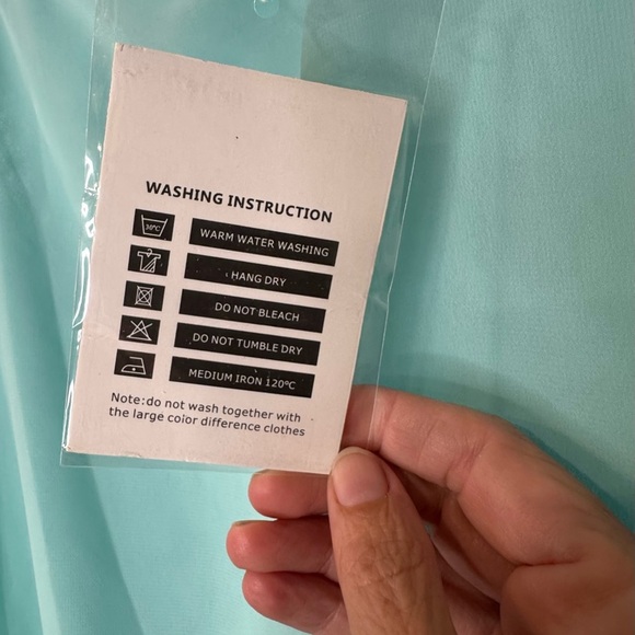 Mint Green Meng Li Dress NWT size S high low - Picture 8 of 13